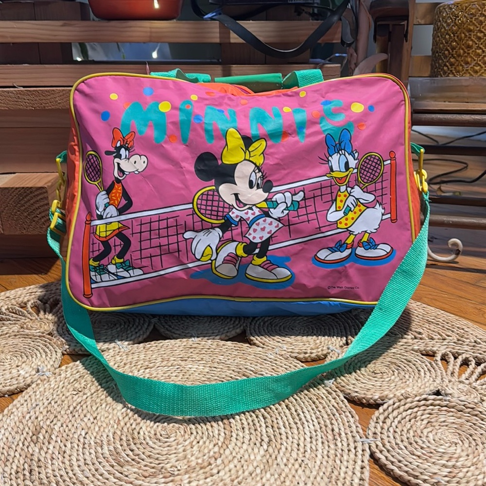 Vintage Minnie Mouse & friends Tennis bag
